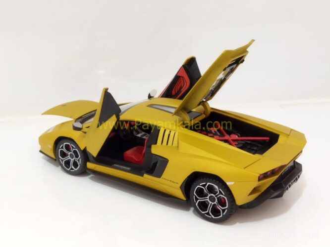 ماکت لامبورگینی کانتاش (LAMBORGHINI COUNTACH 2021 JLF)(1:24) طلایی