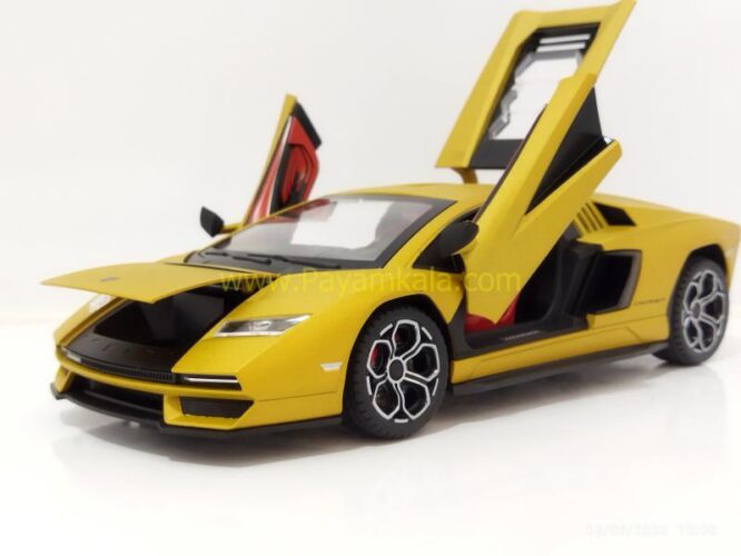 ماکت لامبورگینی کانتاش (LAMBORGHINI COUNTACH 2021 JLF)(1:24) طلایی