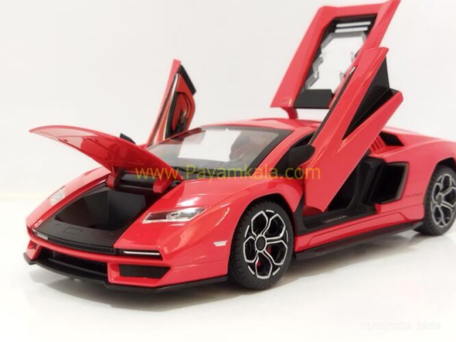 ماکت لامبورگینی کانتاش (LAMBORGHINI COUNTACH 2021 JLF)(1:24) قرمز