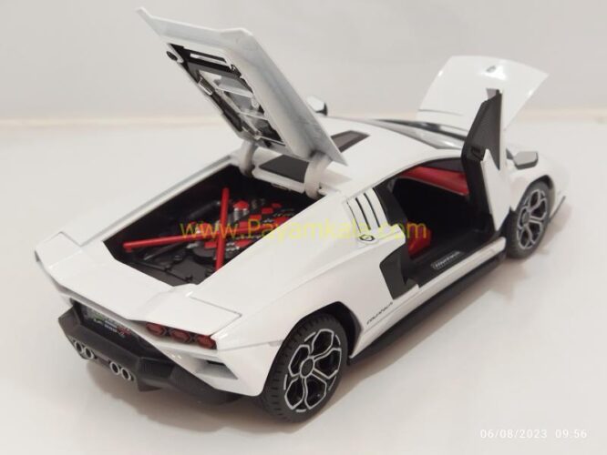 ماکت لامبورگینی کانتاش (LAMBORGHINI COUNTACH 2021 JLF)(1:24) سفید