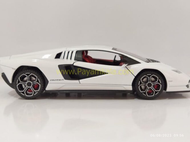 ماکت لامبورگینی کانتاش (LAMBORGHINI COUNTACH 2021 JLF)(1:24) سفید