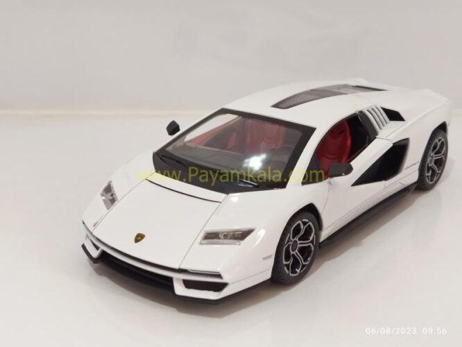 ماکت لامبورگینی کانتاش (LAMBORGHINI COUNTACH 2021 JLF)(1:24) سفید