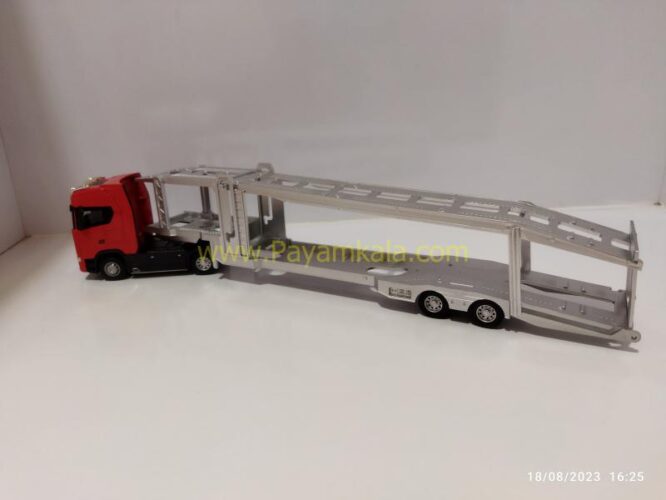 ماکت تریلی اسکانیا خودروبر (SCANIA-JG2606) قرمز