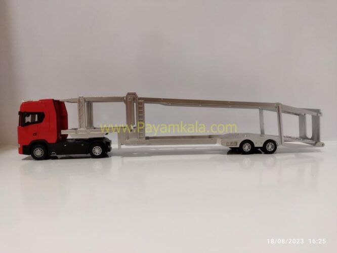 ماکت تریلی اسکانیا خودروبر (SCANIA-JG2606) قرمز