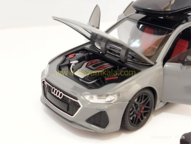 ماشین اسباب بازی آئودی (AUDI R6S 1.24 CHEZHI)(CZ148) طوسی