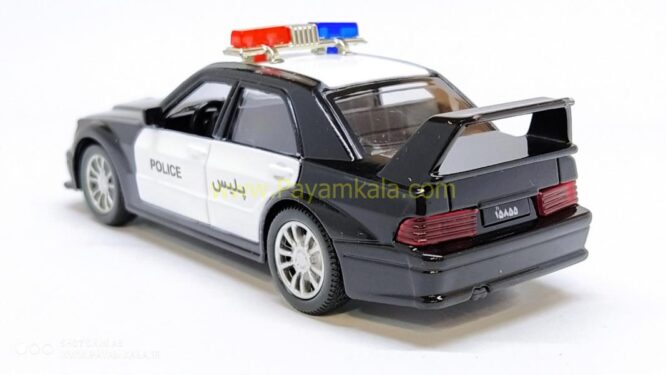 ماشین فلزی بنز پلیس (E230-W124)(3382YT) مشکی