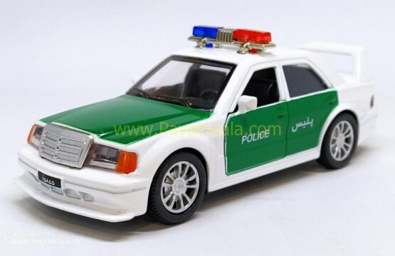 ماشین فلزی بنز پلیس (E230-W124)(3382YT) سبز