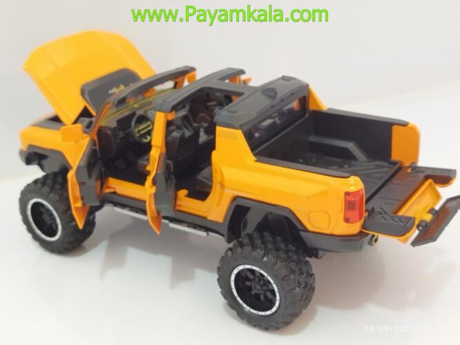 ماشین فلزی هامر پیکاپ (HUMMER EV)(1:24) نارنجی