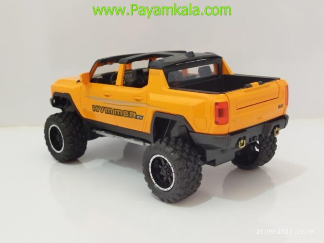 ماشین فلزی هامر پیکاپ (HUMMER EV)(1:24) نارنجی