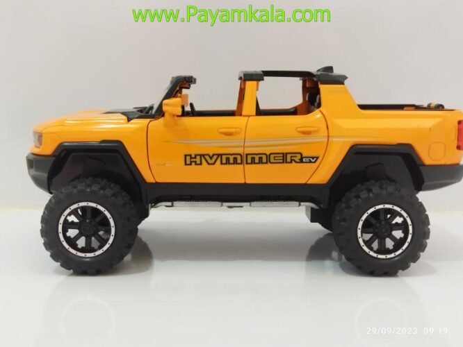 ماشین فلزی هامر پیکاپ (HUMMER EV)(1:24) نارنجی