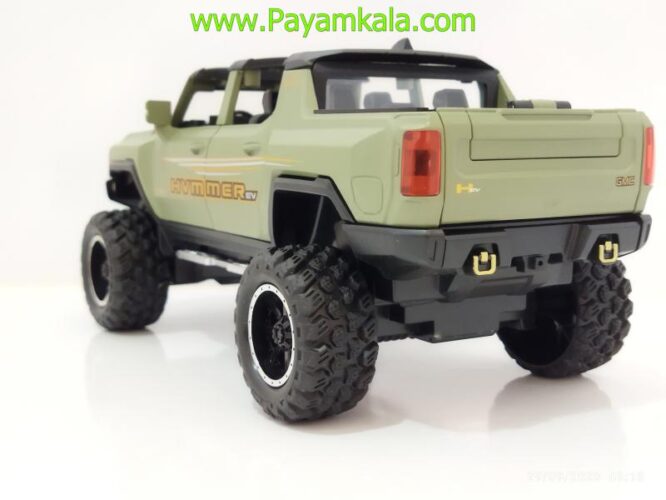 ماشین فلزی هامر پیکاپ (HUMMER EV)(1:24) سبز زیتونی