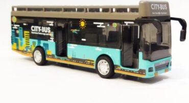 ماشین اسباب بازی فلزی اتوبوس دوطبقه (CITY BUS)(YD630A) سبز