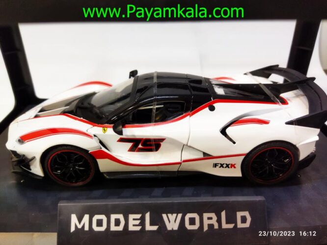 ماکت ماشین فراری فلزی (FERRARI FXXK 1:24)(53522) سفید