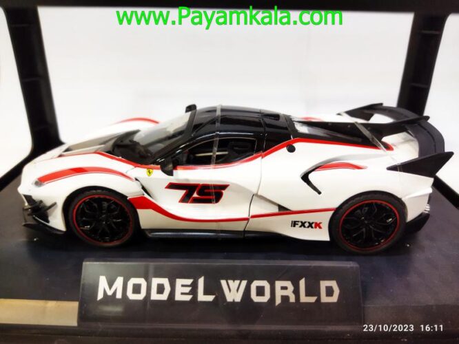 ماکت ماشین فراری فلزی (FERRARI FXXK 1:24)(53522) سفید