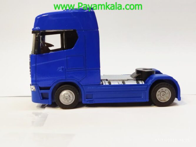 ماکت تریلی اسکانیا (SCANIA-JS1081) آبی