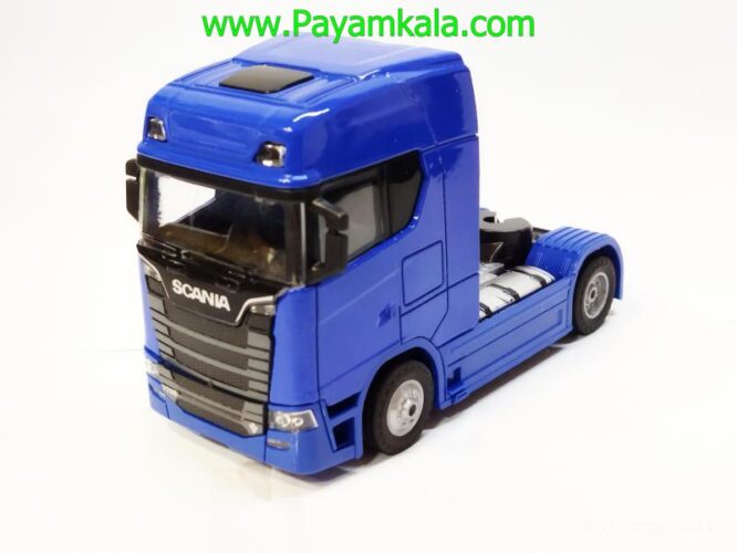 ماکت تریلی اسکانیا (SCANIA-JS1081) آبی