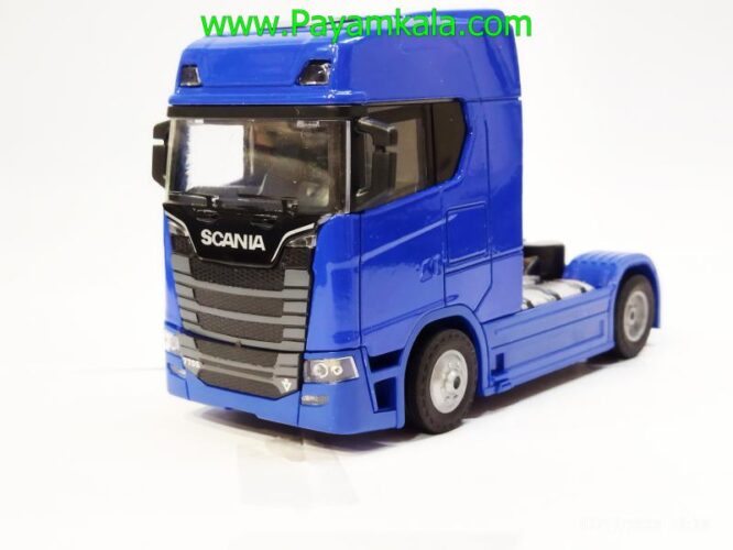 ماکت تریلی اسکانیا (SCANIA-JS1081) آبی