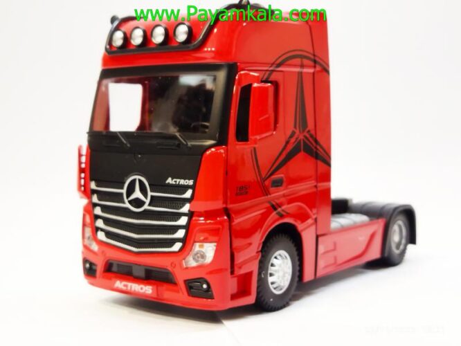 ماکت تریلی مرسدس-بنز آکتروس (BENZ ACTROS 1851)(1:24) قرمز