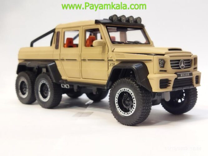 ماکت مرسدس بنز وانت (1:20)(MERCEDES-BENZ G63 AMG 6X6) خاکی