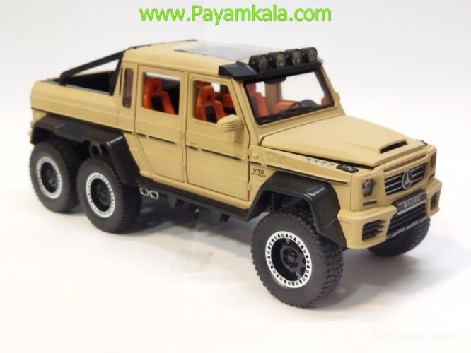 ماکت مرسدس بنز وانت (1:20)(MERCEDES-BENZ G63 AMG 6X6) خاکی