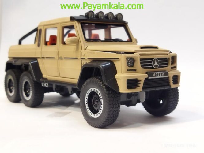 ماکت مرسدس بنز وانت (1:20)(MERCEDES-BENZ G63 AMG 6X6) خاکی