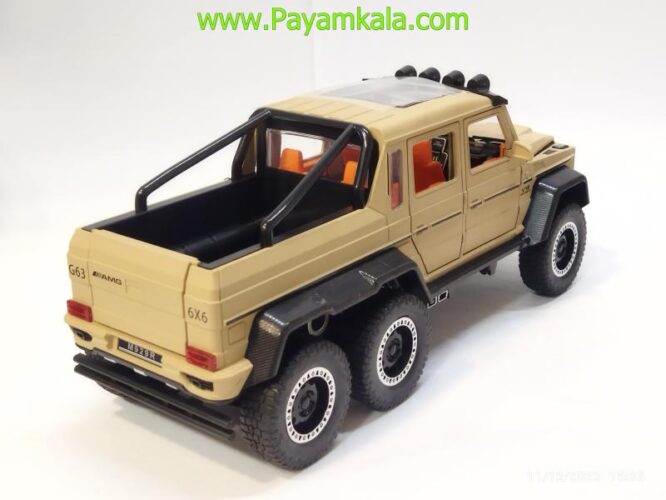 ماکت مرسدس بنز وانت (1:20)(MERCEDES-BENZ G63 AMG 6X6) خاکی