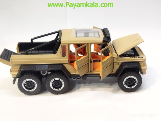 ماکت مرسدس بنز وانت (1:20)(MERCEDES-BENZ G63 AMG 6X6) خاکی