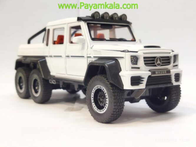 ماکت مرسدس بنز وانت (1:20)(MERCEDES-BENZ G63 AMG 6X6) سفید