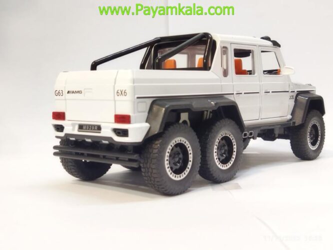 ماکت مرسدس بنز وانت (1:20)(MERCEDES-BENZ G63 AMG 6X6) سفید