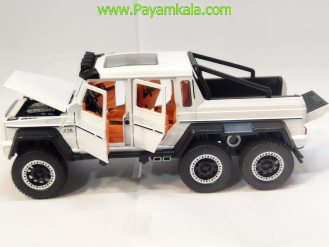 ماکت مرسدس بنز وانت (1:20)(MERCEDES-BENZ G63 AMG 6X6) سفید