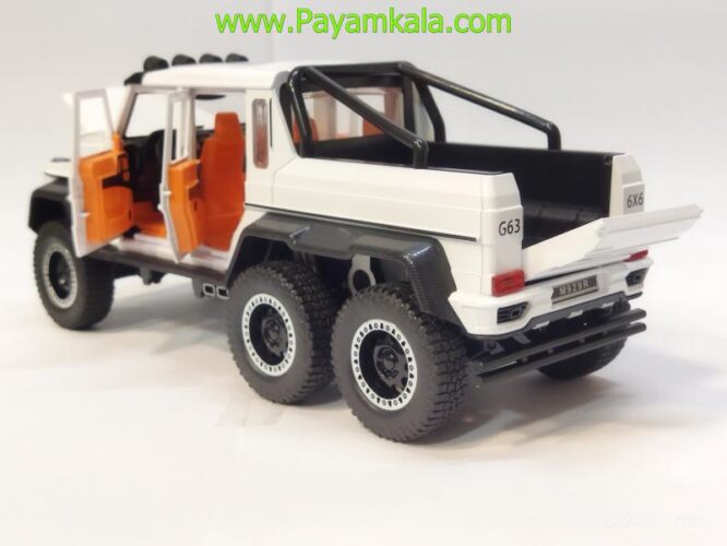 ماکت مرسدس بنز وانت (1:20)(MERCEDES-BENZ G63 AMG 6X6) سفید