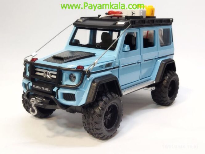 ماشین فلزی بنز جی کلاس برابوس (BENZ G-CLASS CHEZHI)(1:24)(CZ159A) آبی