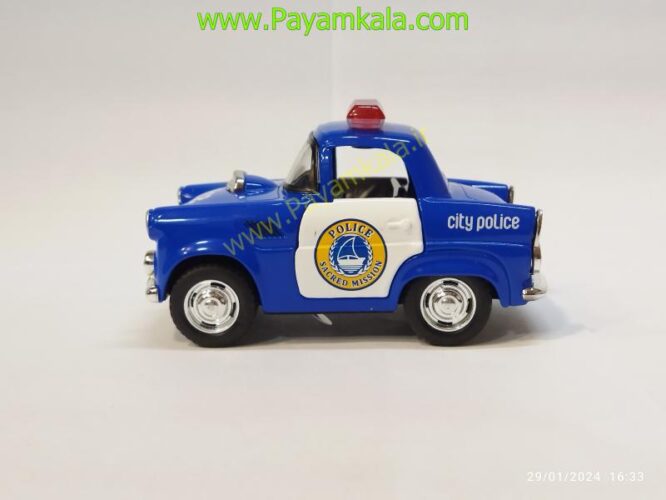 ماشین فلزی شورلت فانتزی پلیس (Q2221) آبی