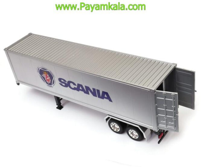 ماکت کانتینر اسکانیا (SCANIA R470) بزرگ 1:32 WELLY (رنگ مسی)