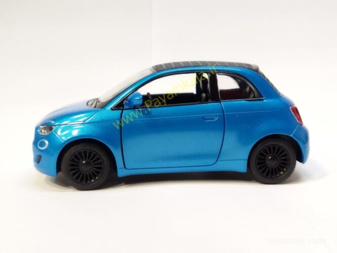 ماشین فلزی فیات 500 (FIAT 500 KINSMART) (KT5440 1:28) آبی