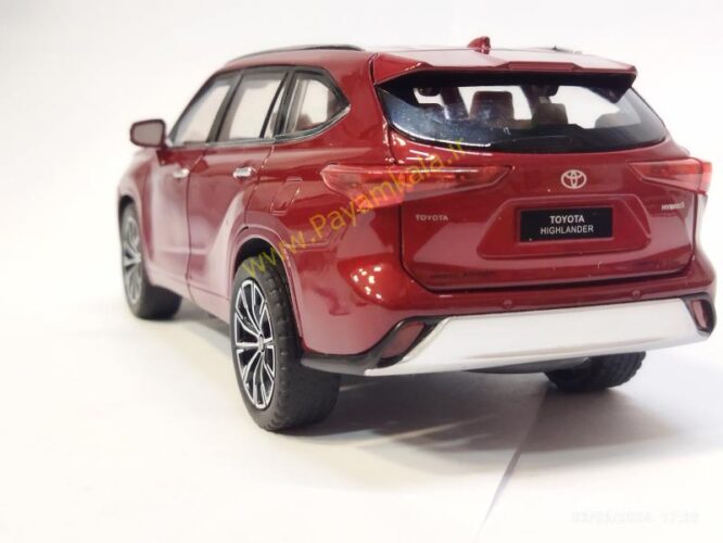 ماکت تویوتا هایلندر (TOYOTA HIGHLANDER 1:24 JFL) قرمز