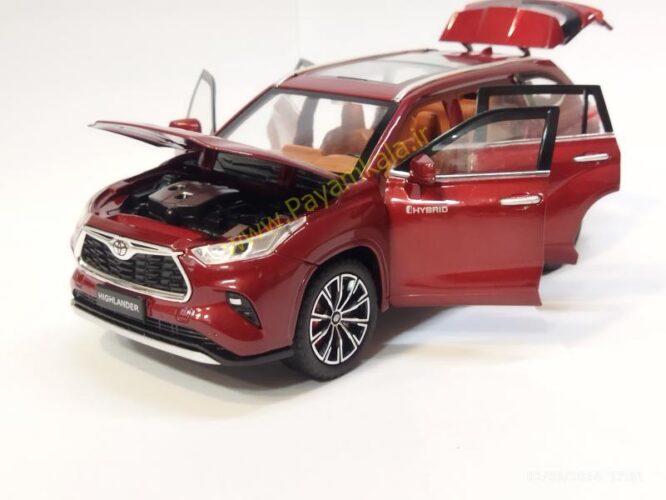 ماکت تویوتا هایلندر (TOYOTA HIGHLANDER 1:24 JFL) قرمز