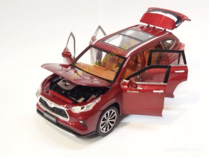 ماکت تویوتا هایلندر (TOYOTA HIGHLANDER 1:24 JFL) قرمز