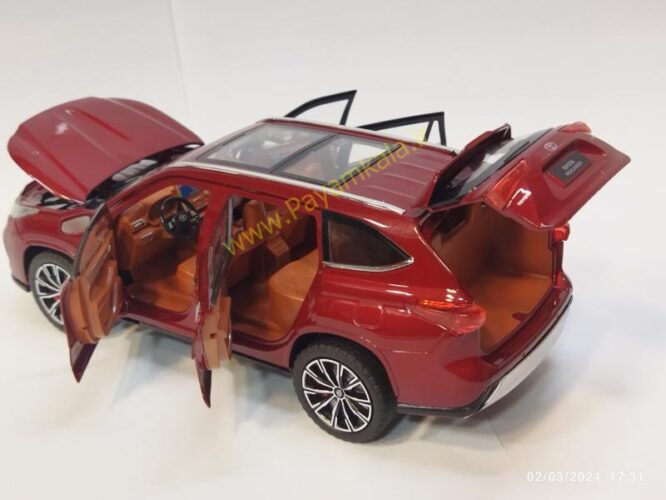 ماکت تویوتا هایلندر (TOYOTA HIGHLANDER 1:24 JFL) قرمز