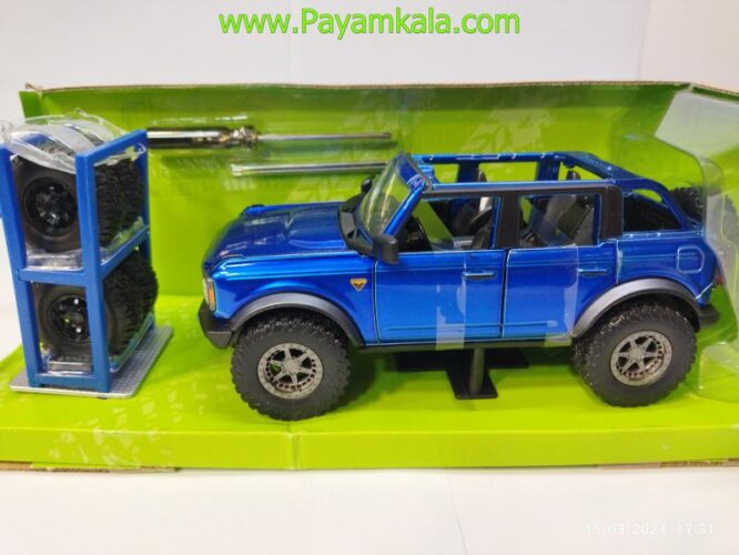 ماکت فورد (2021 FORD BRONCO JADA)(1:24) آبی