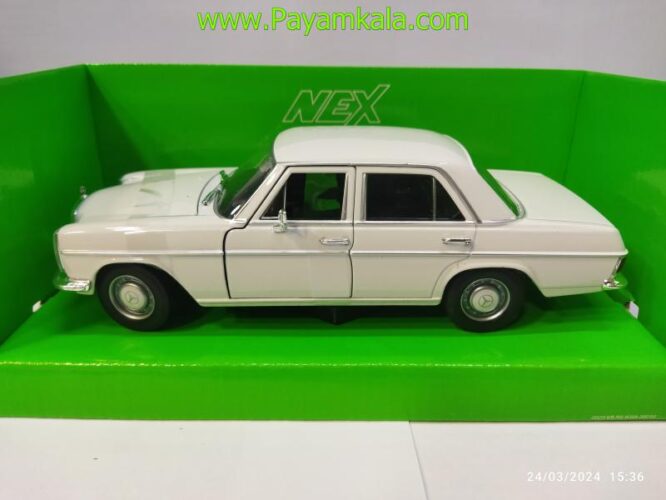 ماکت ماشین فلزی مرسدس بنز 220(1:24) (MERCEDES BENZ 220 BY WELLY) سفید