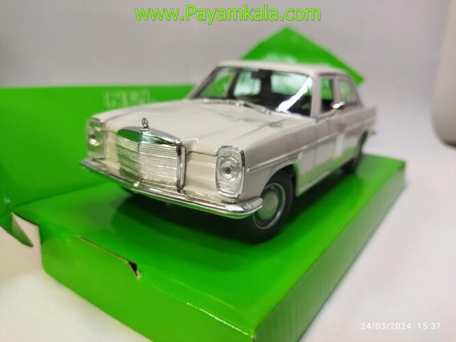 ماکت ماشین فلزی مرسدس بنز 220(1:24) (MERCEDES BENZ 220 BY WELLY) سفید