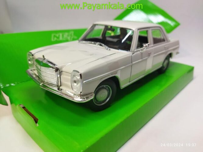 ماکت ماشین فلزی مرسدس بنز 220(1:24) (MERCEDES BENZ 220 BY WELLY) سفید