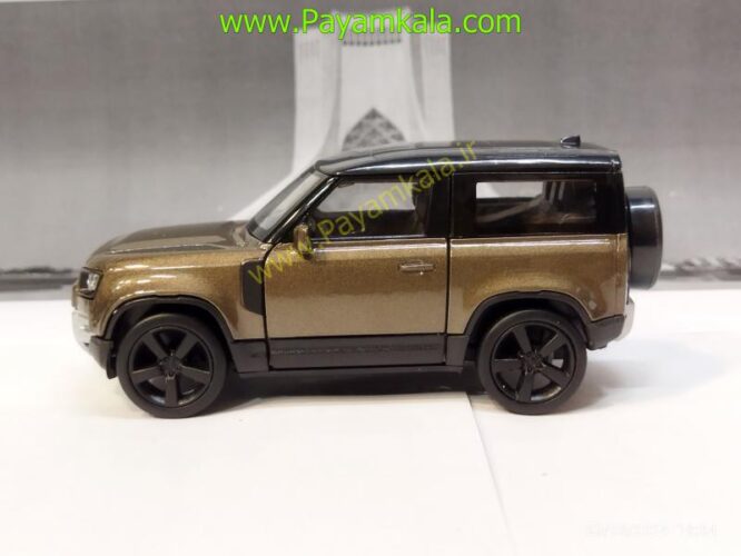 ماشین فلزی لندرور (LANDROVER DEFENDER 2020 WELLY) قهوه ای