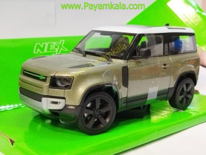 ماکت ماشین فلزی لندرور دیفندر (1:26) (LAND ROVER DEFENDER 2020 WELLY) سبز