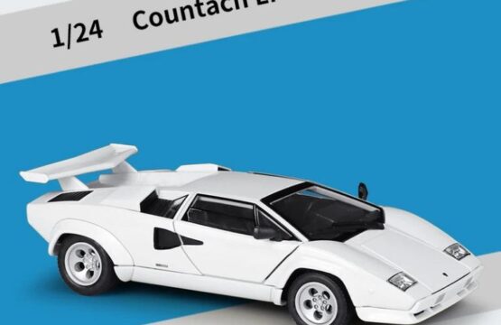ماکت ماشین فلزی لامبورگینی کانتاش (LAMBORGHINI COUNTACH LP 5000S WELLY)(1:24) سفید