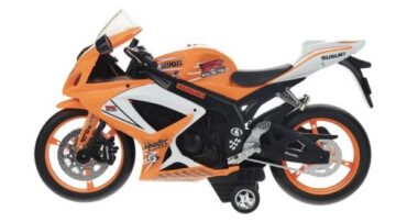 اسباب بازی موتورسیکلت سوزوکی درج بزرگ نارنجی