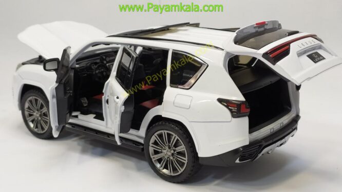 ماشین فلزی لکسوس (LEXUS LX600 CHIMEI) (1:24) سفید