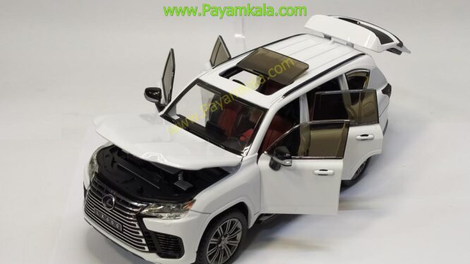 ماشین فلزی لکسوس (LEXUS LX600 CHIMEI) (1:24) سفید