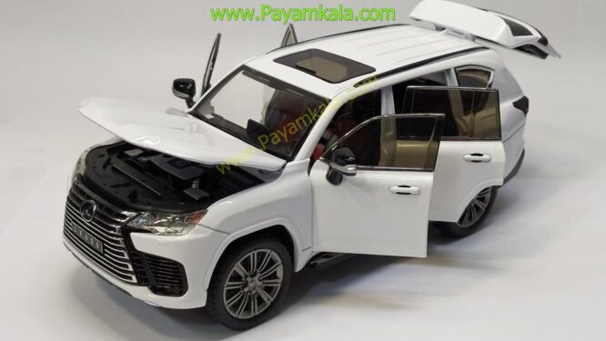 ماشین فلزی لکسوس (LEXUS LX600 CHIMEI) (1:24) سفید